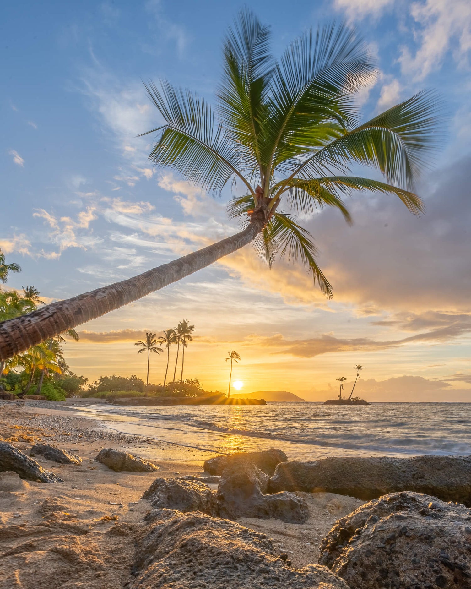 sunset at queens bath kauai