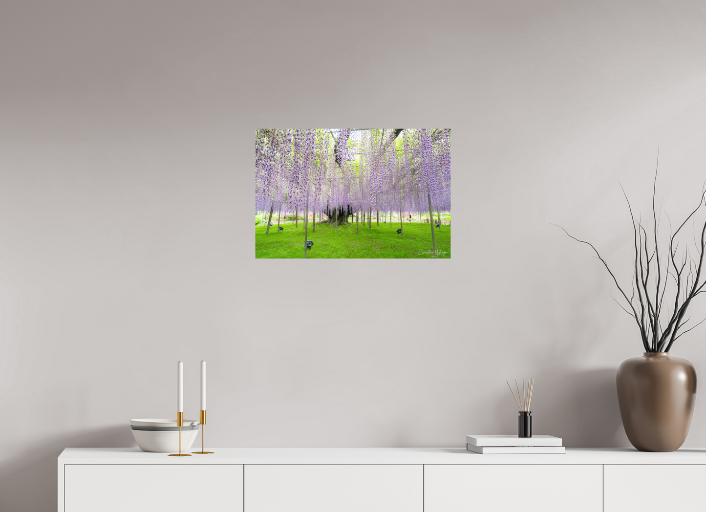 24 x 16″, ChromaLuxe HD Metal Print The Great Wisteria