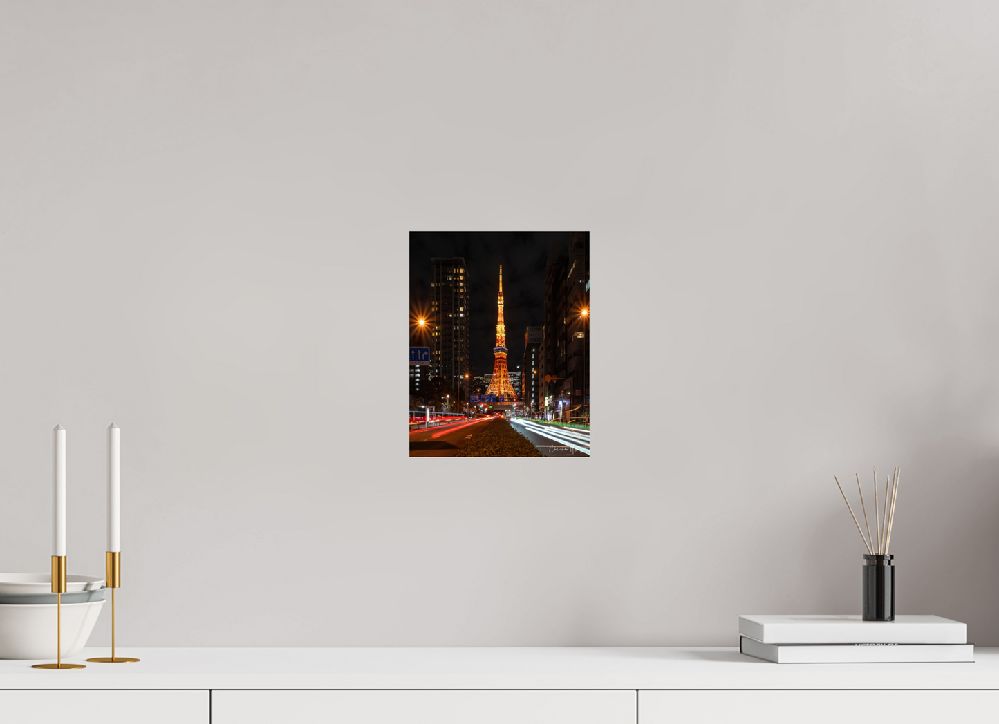 8 x 10″, Acrylic Glass 0.08mm Fuji Crystal Archive DP II Neon Meets Sky