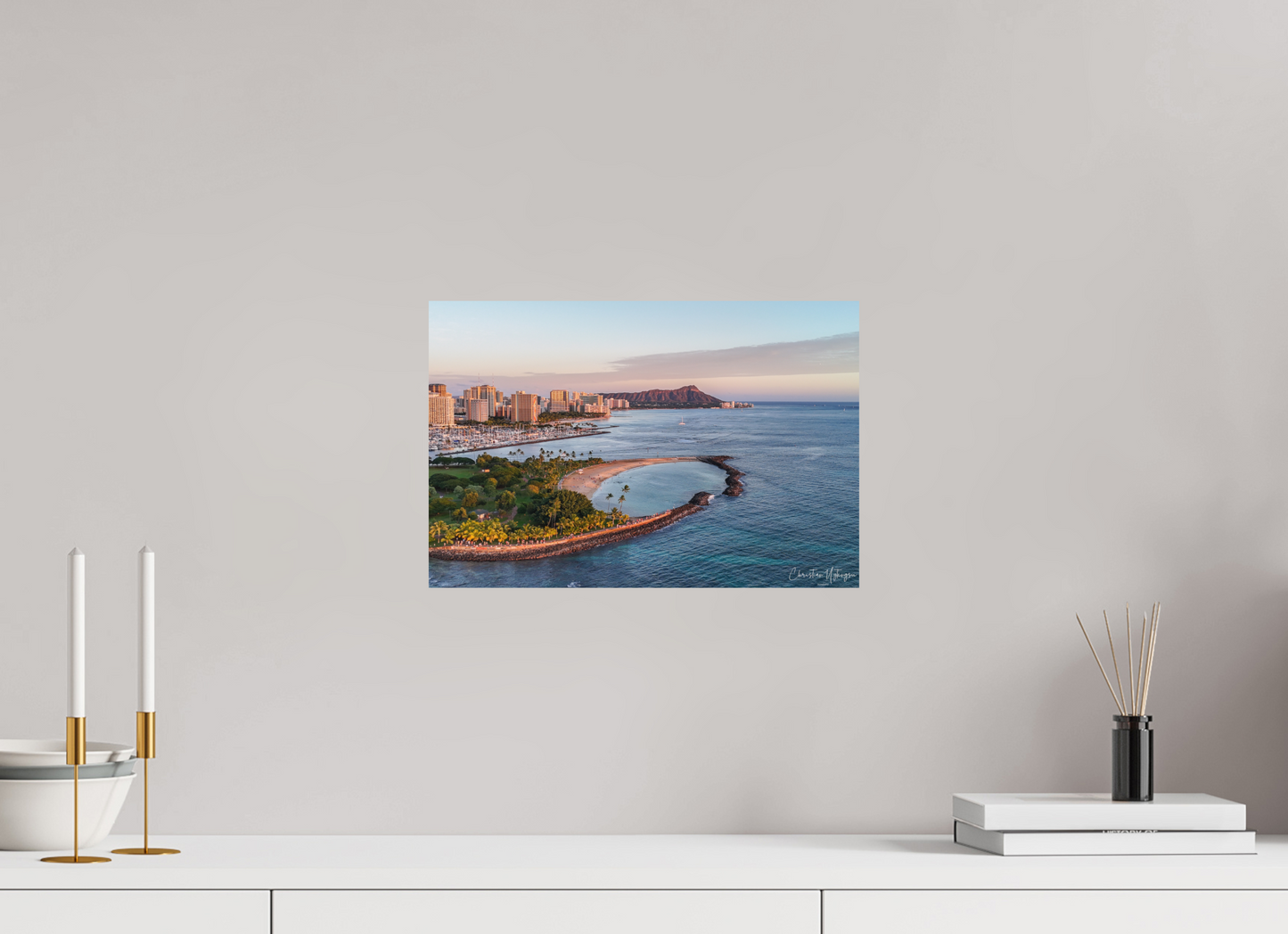 15 x 10″, Hahnemühle Photo Rag Bright White Crimson Horizon