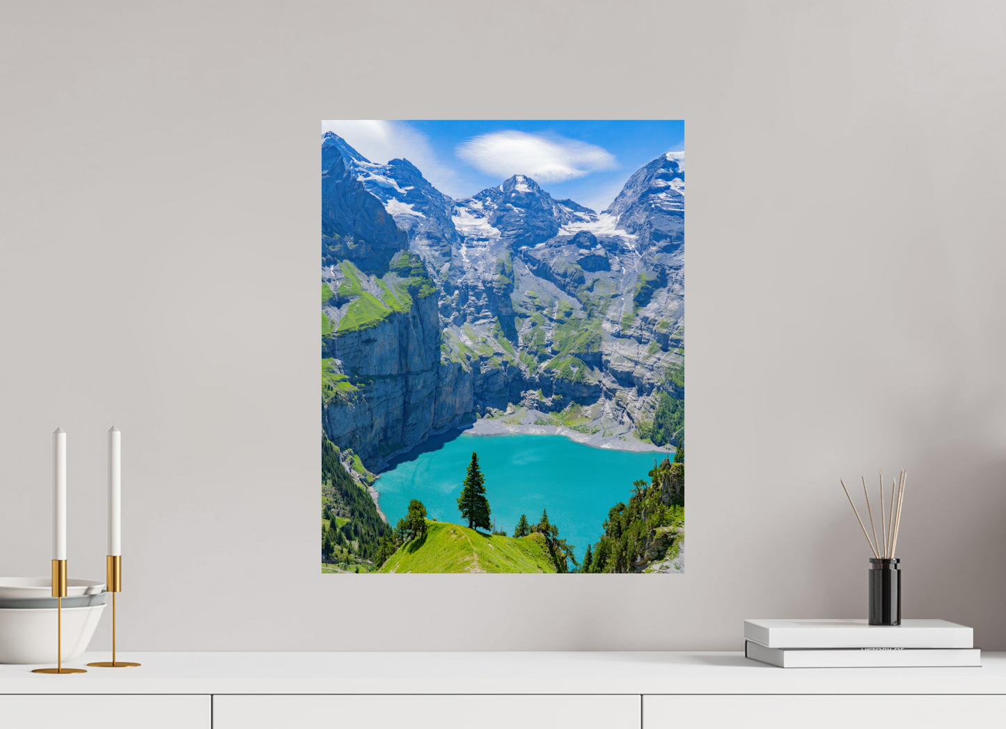 16 x 20″, ChromaLuxe HD Metal Print Alpine Jewel