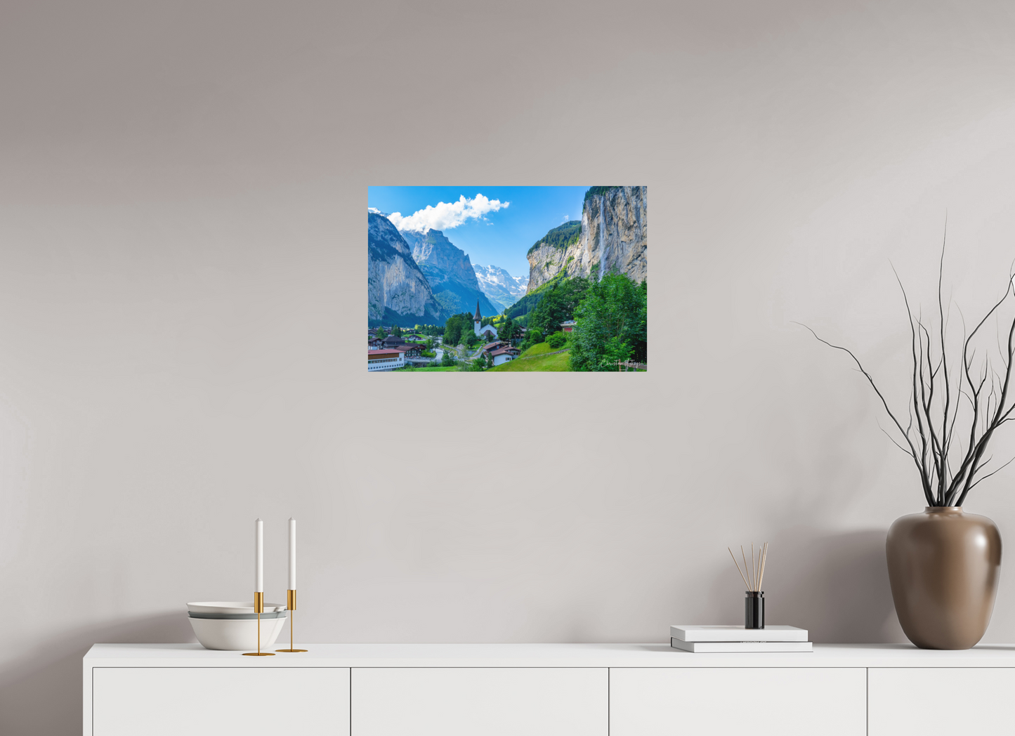 24 x 16″, Hahnemühle Photo Rag Bright White Lauterbrunnen Valley