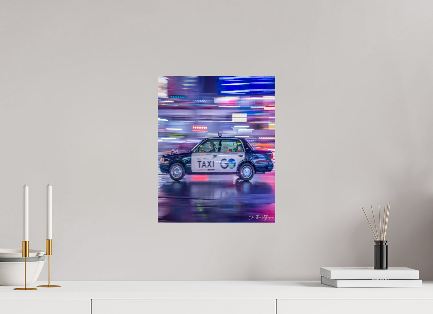12 x 15″, ChromaLuxe HD Metal Print Taxi Driver