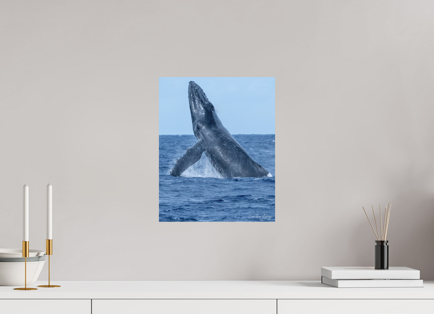 12 x 15″, Hahnemühle Photo Rag Bright White Whale Greets Lāna'i
