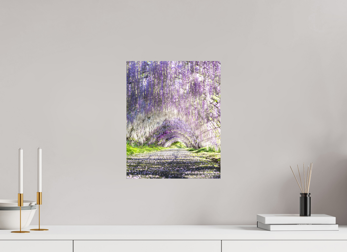 12 x 15″, ChromaLuxe HD Metal Print Wisteria Dreams