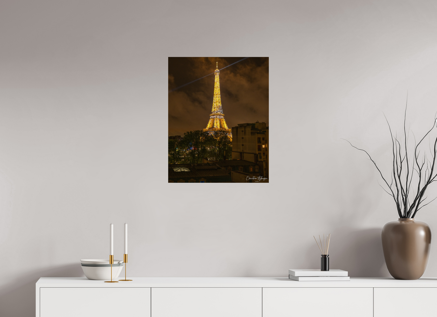 20 x 25″, ChromaLuxe HD Metal Print Spark of Paris