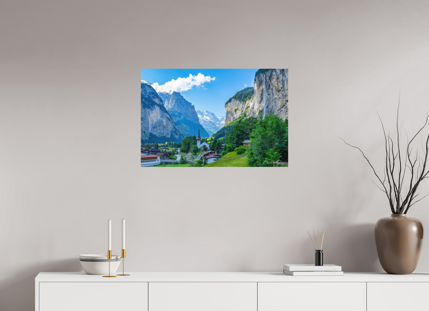30 x 20″, Fuji Crystal DP II Matte Lauterbrunnen Valley