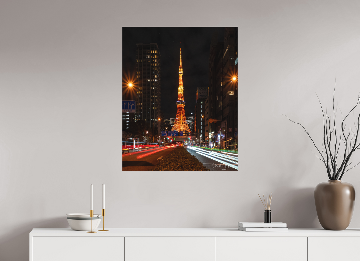 28 x 35″, Hahnemühle Photo Rag Bright White Neon Meets Sky