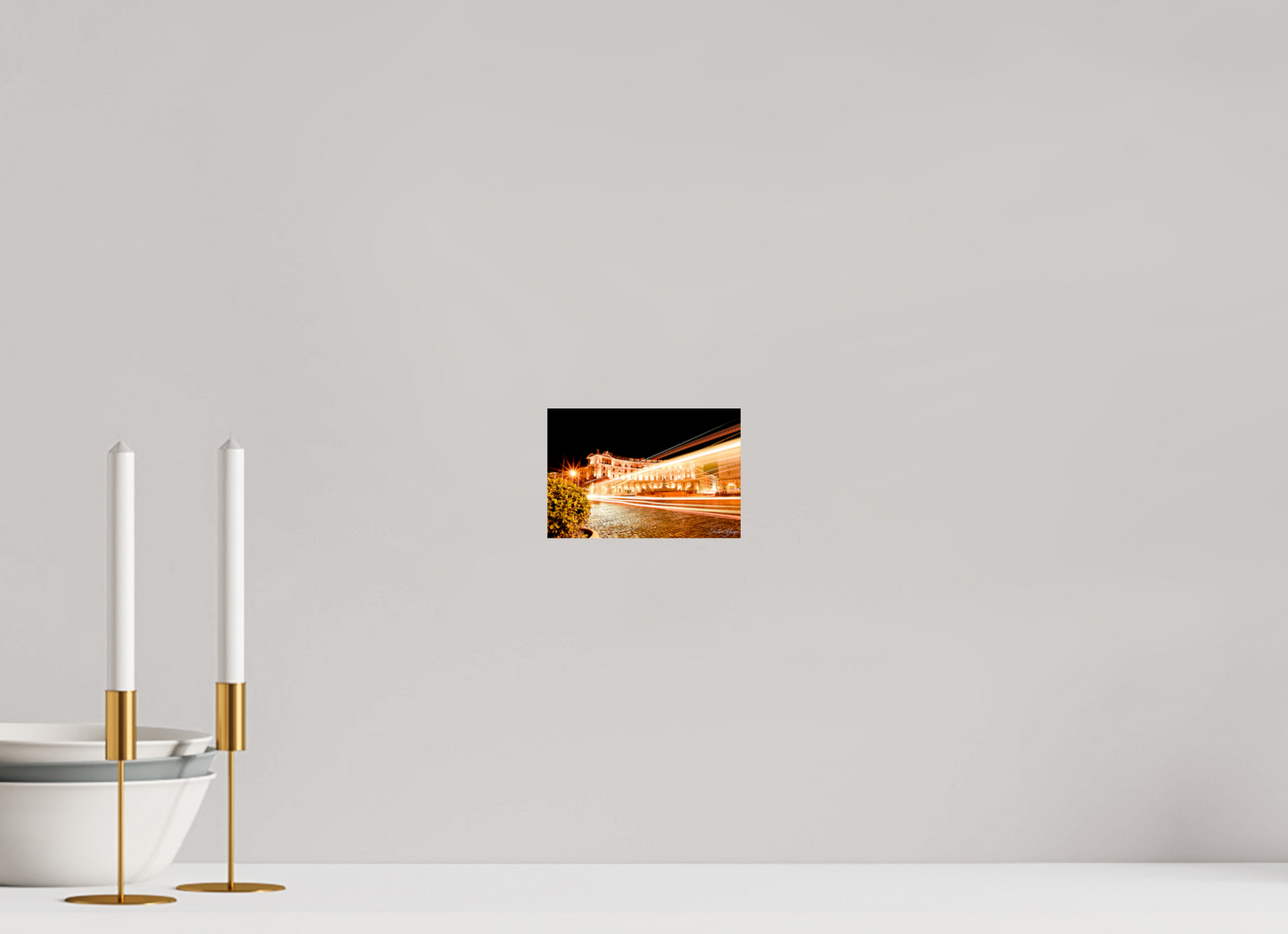 6 x 4″, ChromaLuxe HD Metal Print Flashing Lights