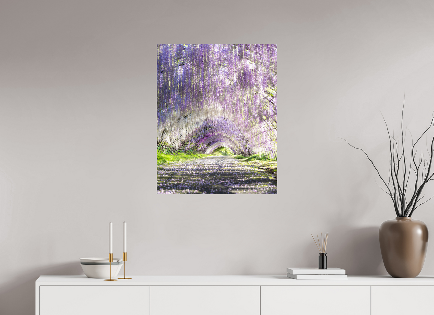 24 x 30″, Acrylic Glass 0.08mm Fuji Crystal Archive DP II Wisteria Dreams