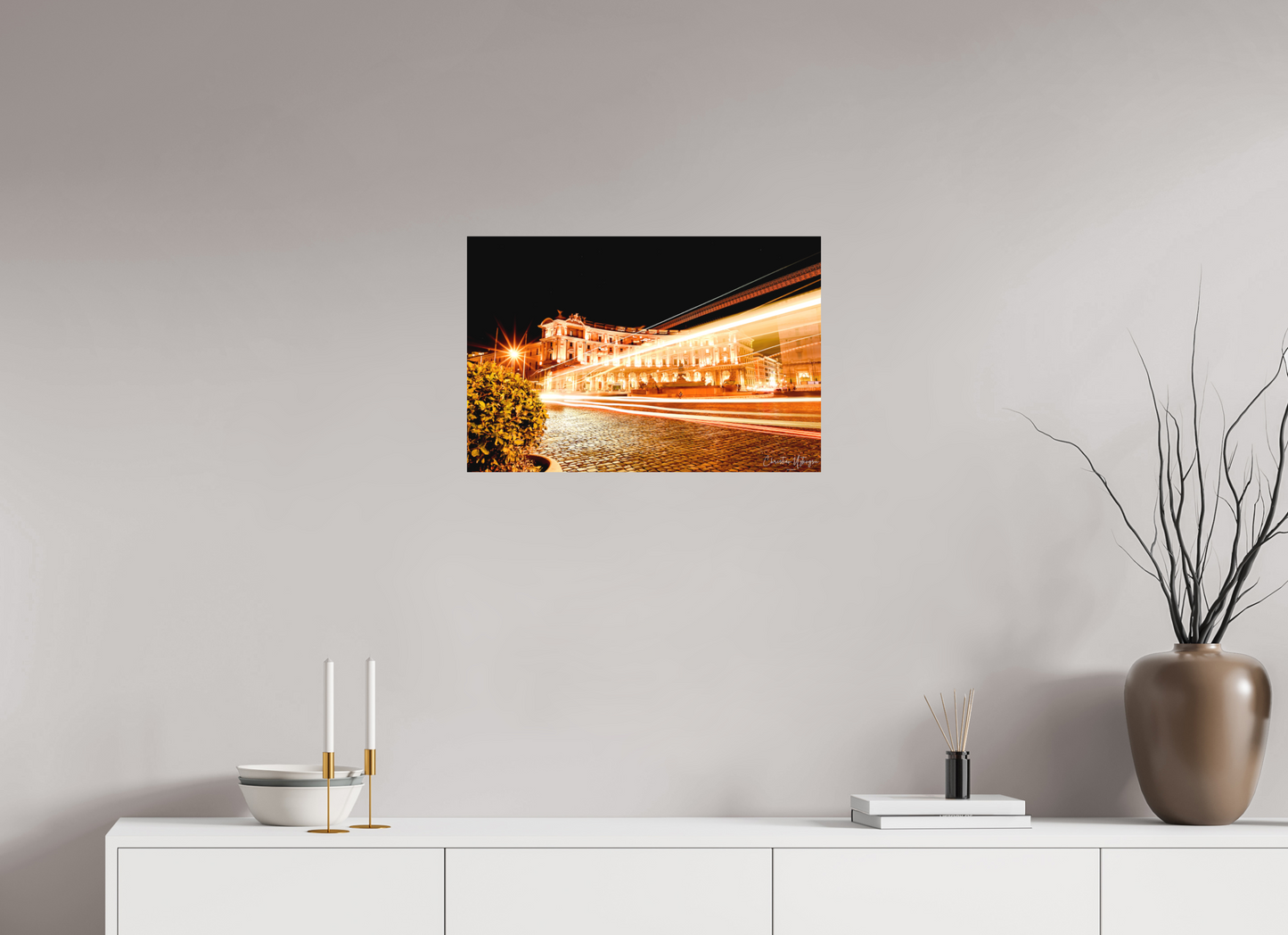 24 x 16″, Hahnemühle Photo Rag Bright White Flashing Lights