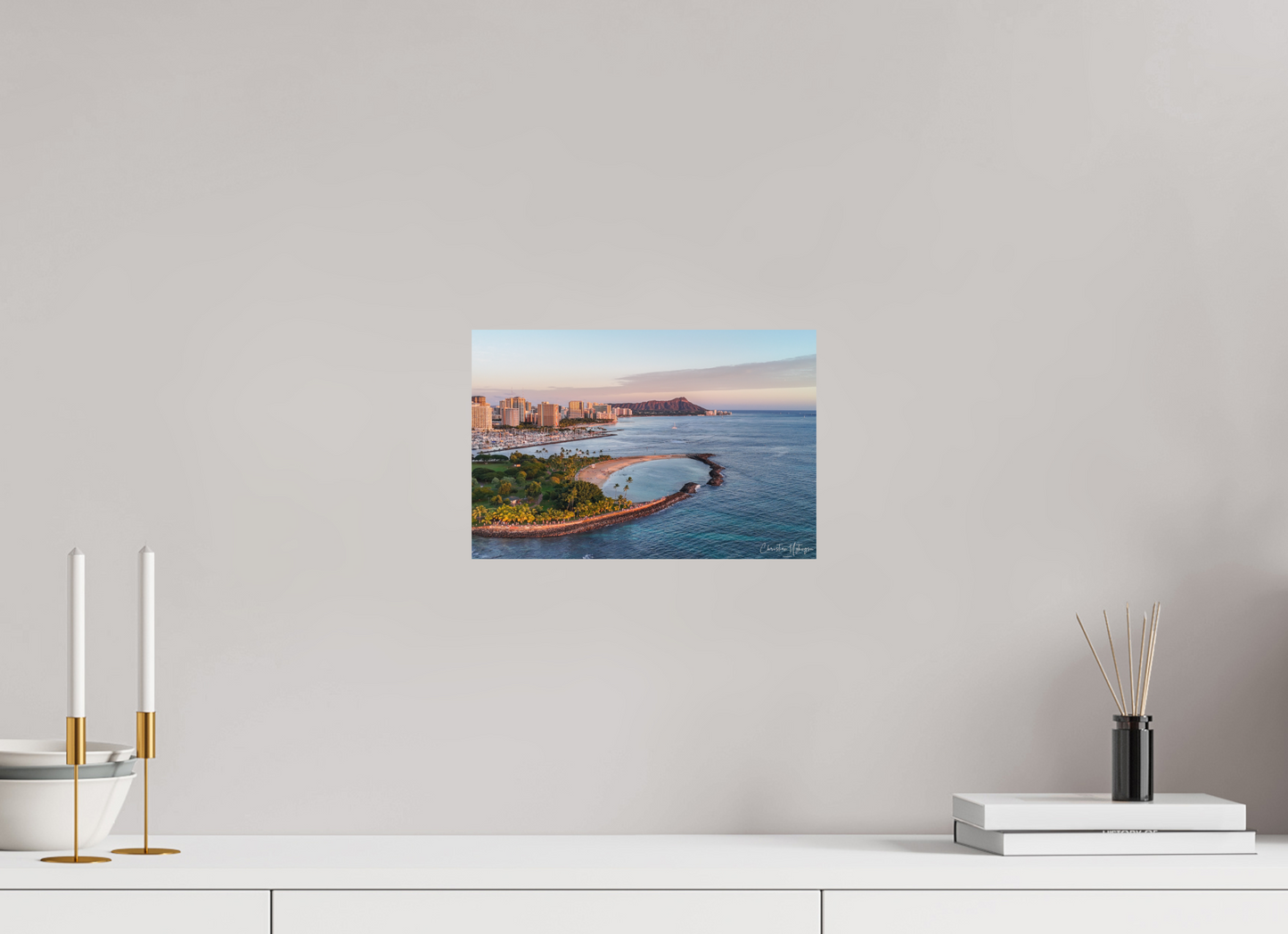 12 x 8″, Hahnemühle Photo Rag Bright White Crimson Horizon