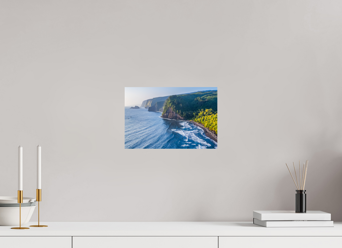 12 x 8″, ChromaLuxe HD Metal Print Soaring Above Pololū