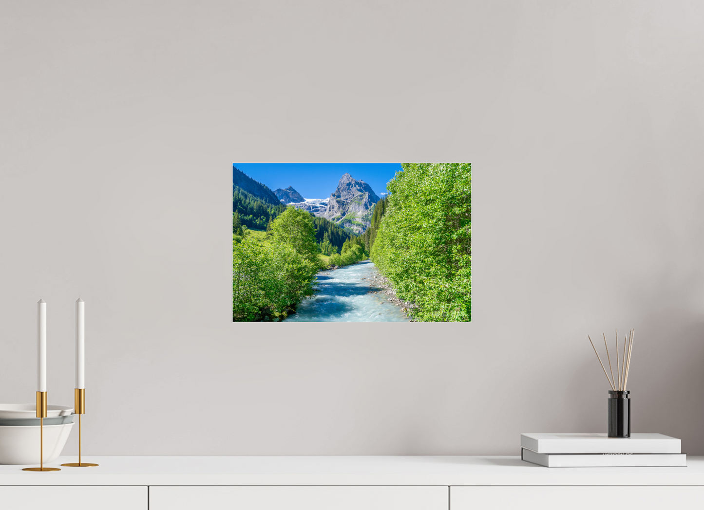 15 x 10″, Acrylic Glass 0.08mm Fuji Crystal Archive DP II The Heart of the Alps