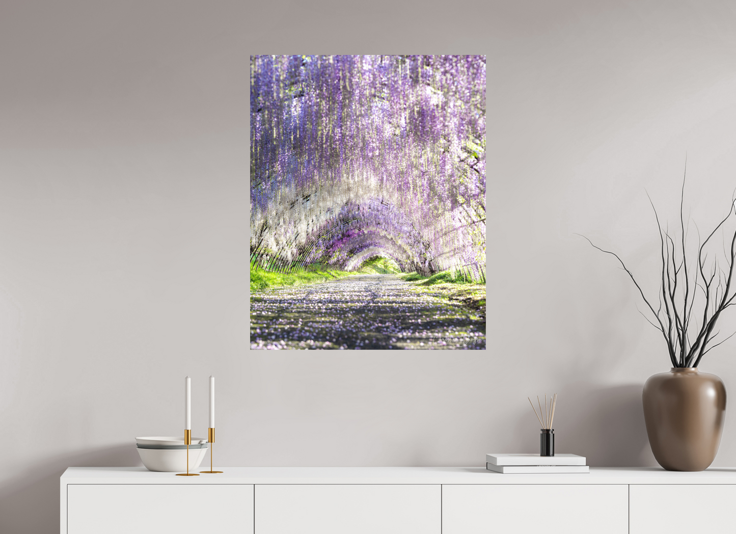 28 x 35″, Hahnemühle Photo Rag Bright White Wisteria Dreams