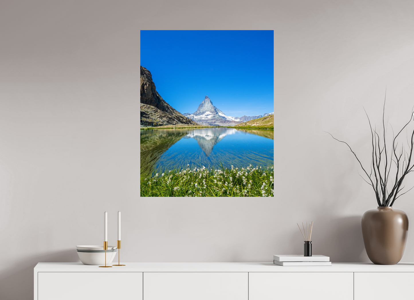 28 x 35″, ChromaLuxe HD Metal Print The Alpine Mirror