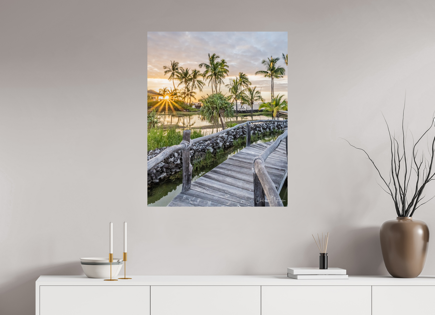 28 x 35″, ChromaLuxe HD Metal Print Sunburst Stillness