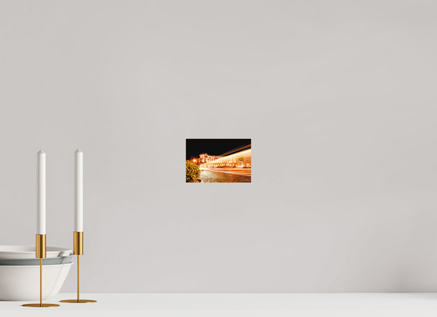 6 x 4″, Hahnemühle Photo Rag Bright White Flashing Lights