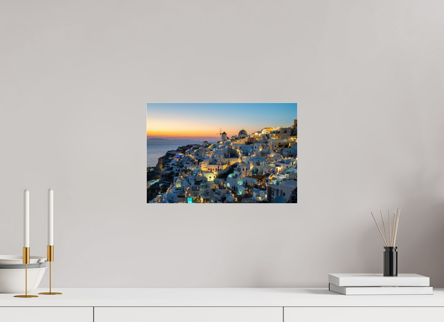 15 x 10″, Acrylic Glass 0.08mm Fuji Crystal Archive DP II Serene Santorini